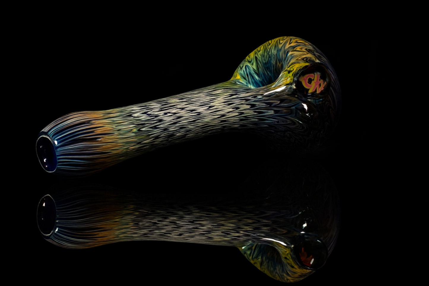 CKY gold/silver fume wrap & rake pipe